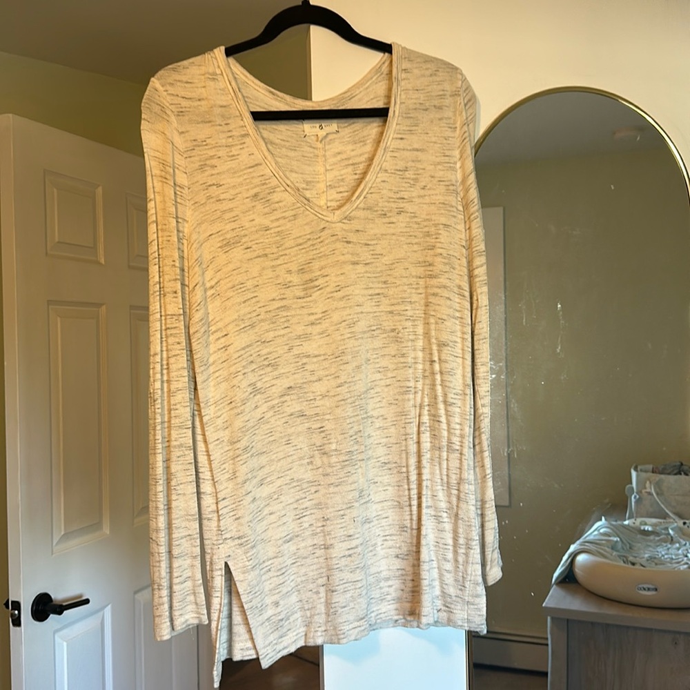 Lou & Grey oversized v-neck shirt